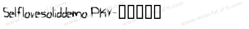 Selflovesoliddemo PKY字体转换